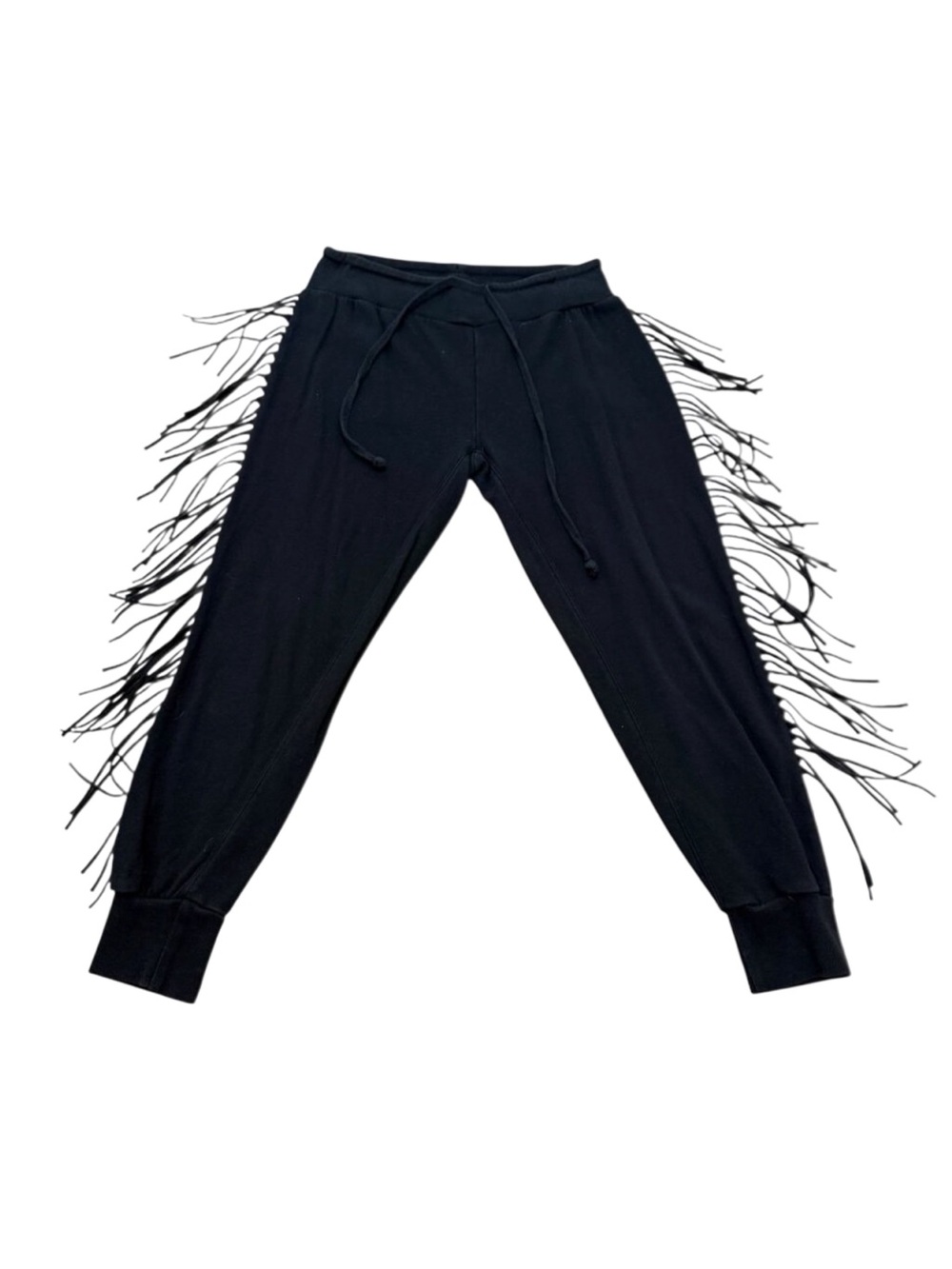 Vintage 1990s  Amuse Society Black Fringe Sweatpants